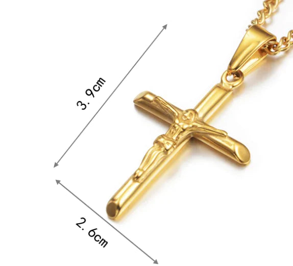 Gold Crucifix Necklace