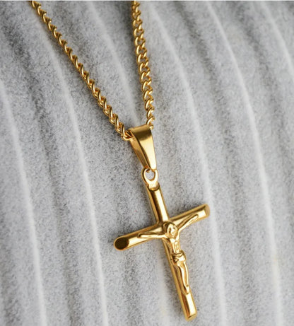 Gold Crucifix Necklace