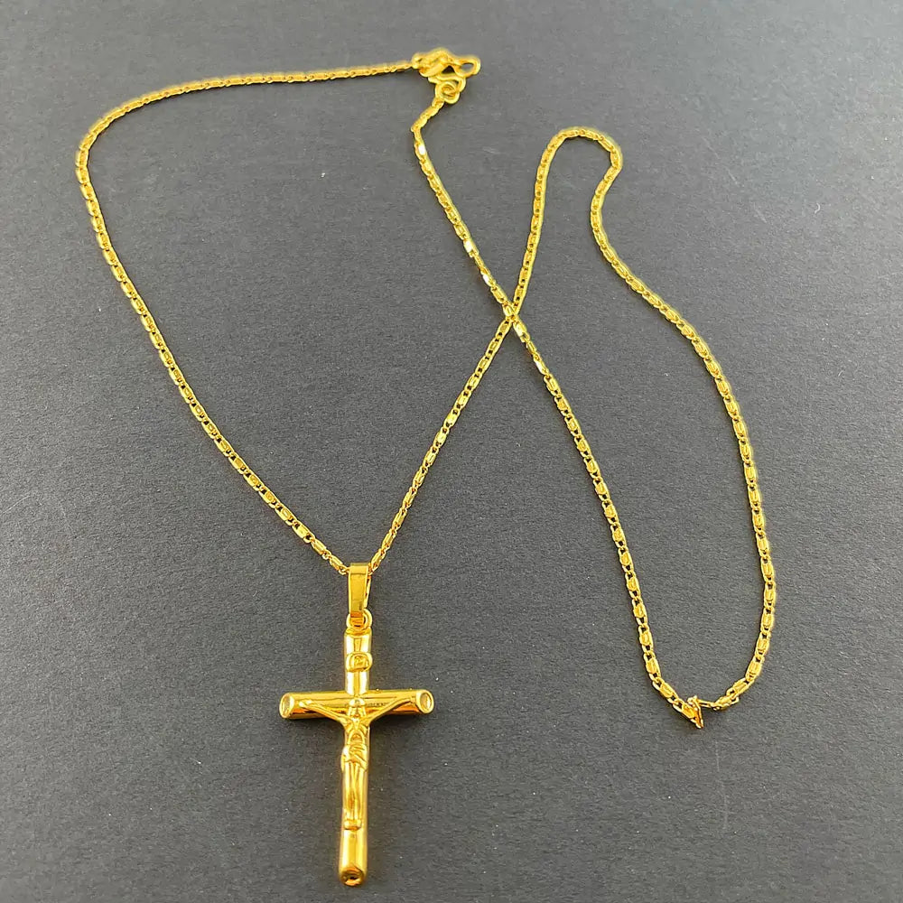 Gold Crucifix Necklace