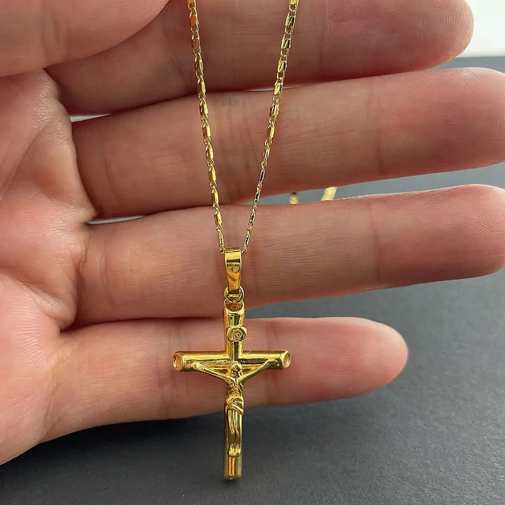 Gold Crucifix Necklace